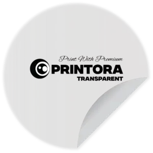 transparent sticker label